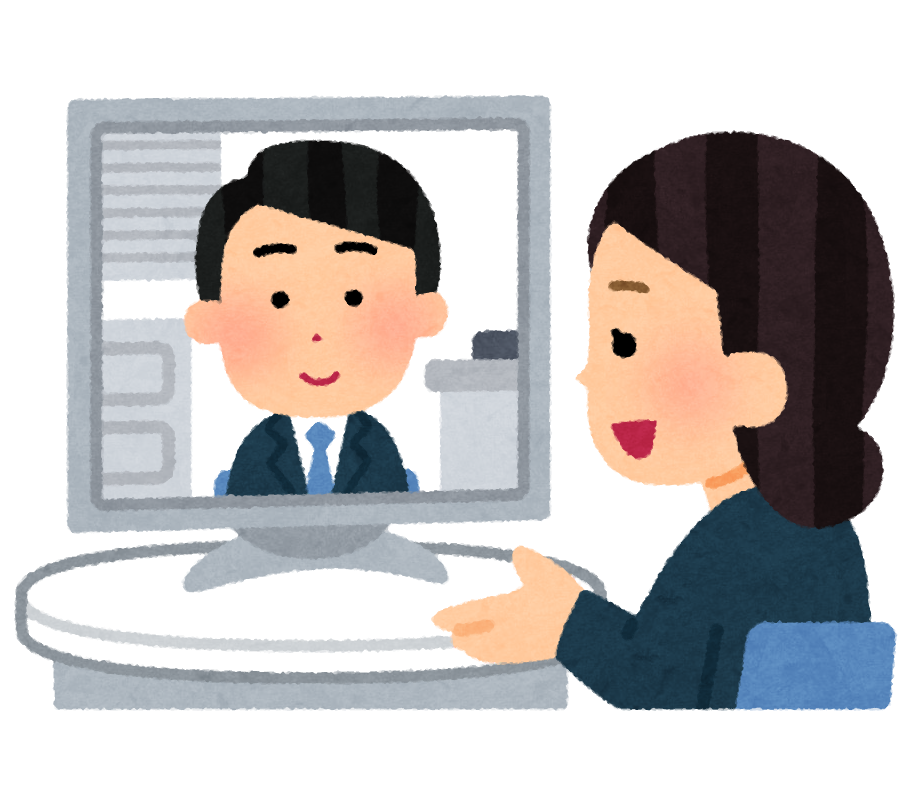 オンライン相談で回答するイメージ